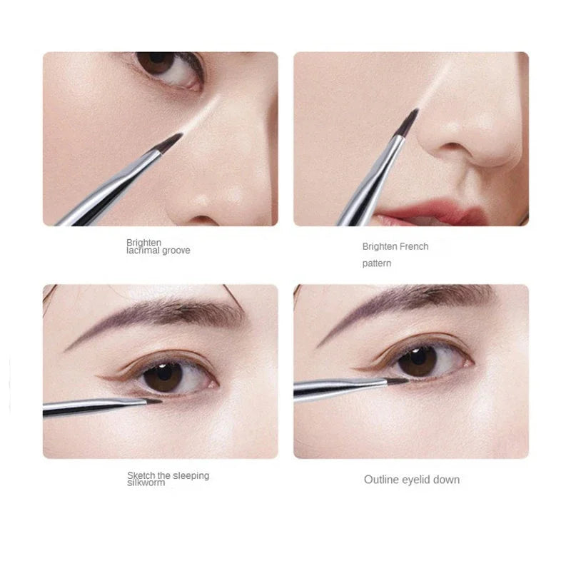 CNK Eyeliner & Eyebrow Brush Set – Ultra-Thin Precision Brushes (2/5 Pc)