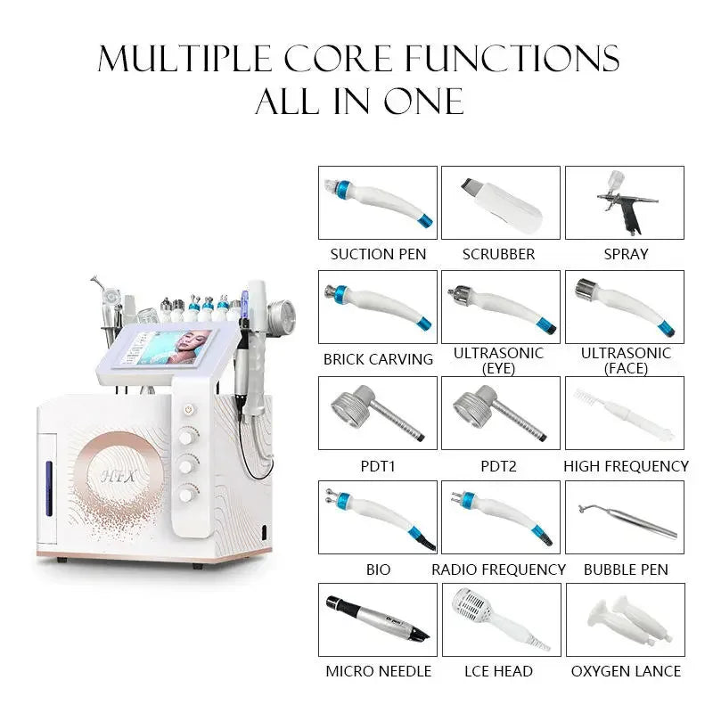 Haifei Desktop Big Bubble Beauty Machine Multi Functional Skin Care Deep Cleaning Facial Treatment Professional Device