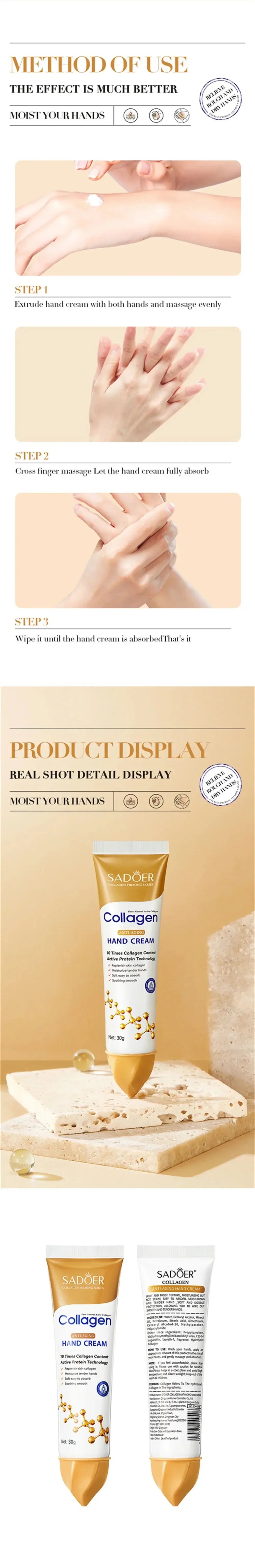 Collagen Hand Cream – Anti-Wrinkle & Repair