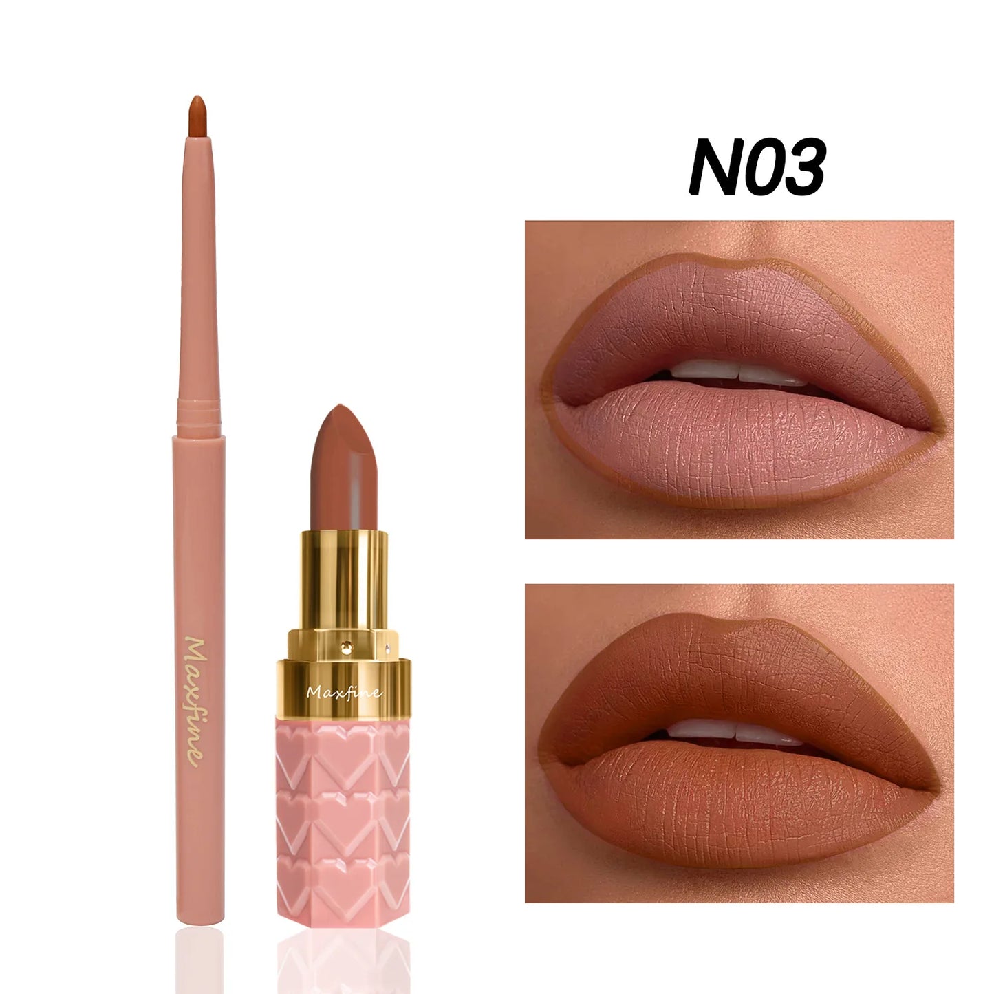 Velvet Matte Lip Liner Set – Waterproof Lipstick
