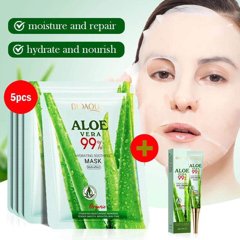 BIOAQUA Aloe Vera Face Masks (5/10pcs)