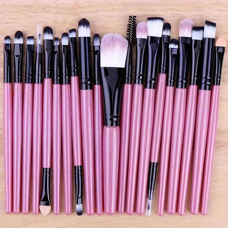 Makeup Brush Set (8–20pcs) – Foundation & Eyeshadow