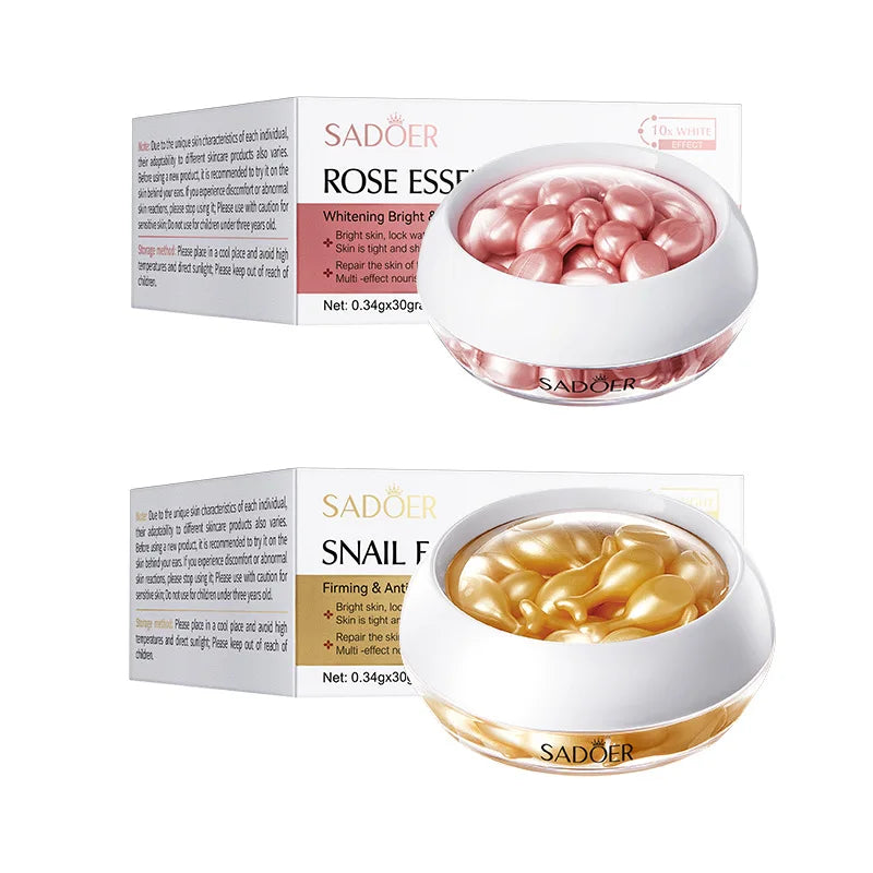 SADOER Rose Serum Capsules – Moisturizing & Firming (30pcs)