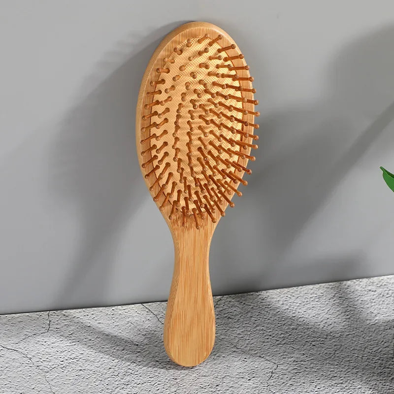 Bamboo Cushion Hair Brush – Scalp Massage Comb