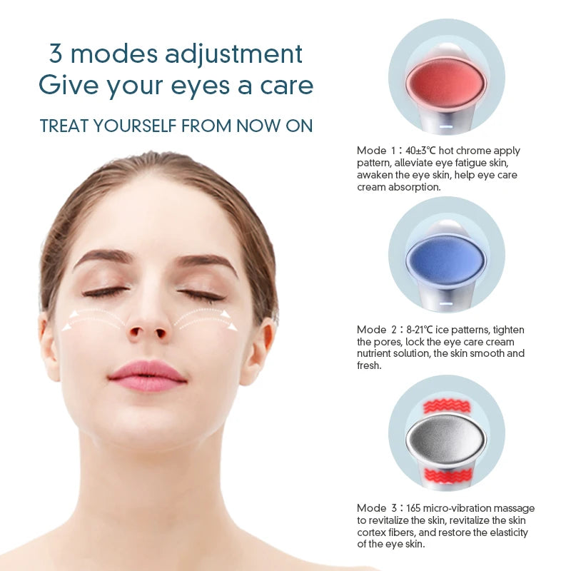 Eye Massage Wand – Microcurrent & Cold Therapy Skincare Tool