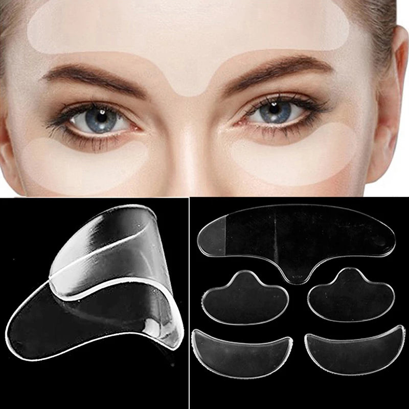 5PCS Silicone Anti-Wrinkle Patches – Face & Neck Lifting Pads