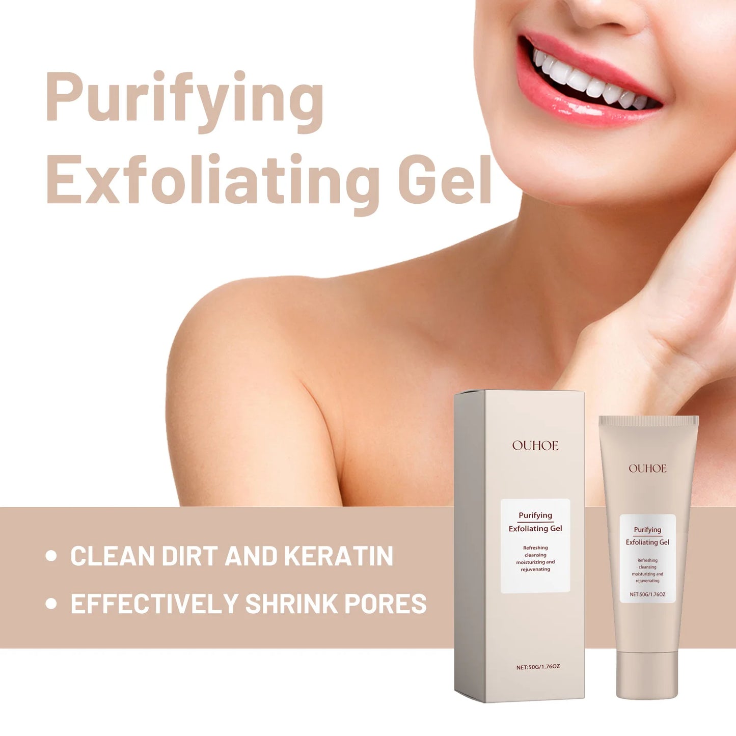 Exfoliating Face Gel – Deep Cleanser & Dark Spot Remover