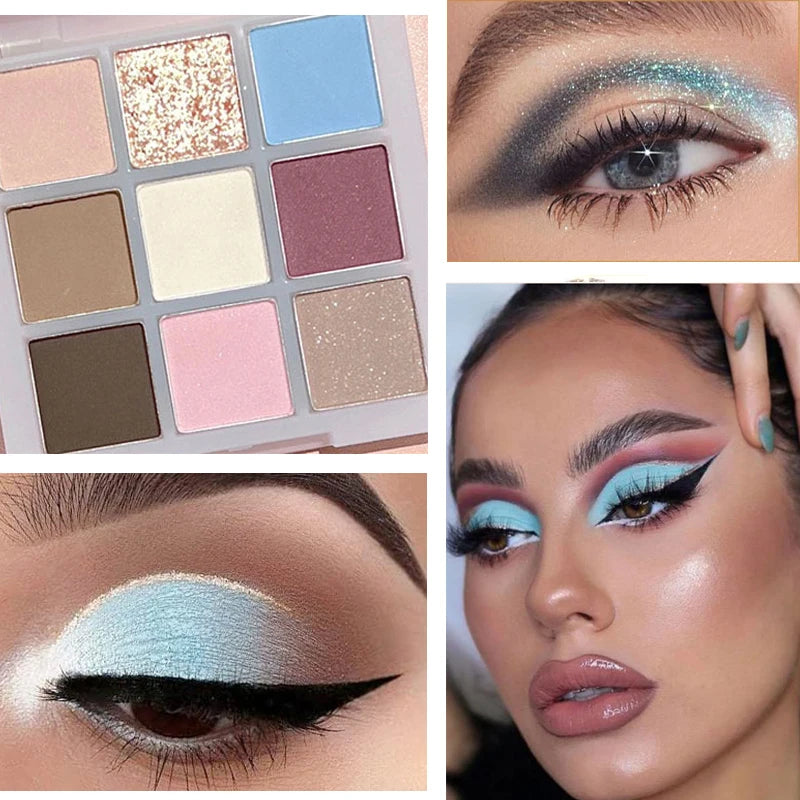 9 Color Glitter Eyeshadow Palette
