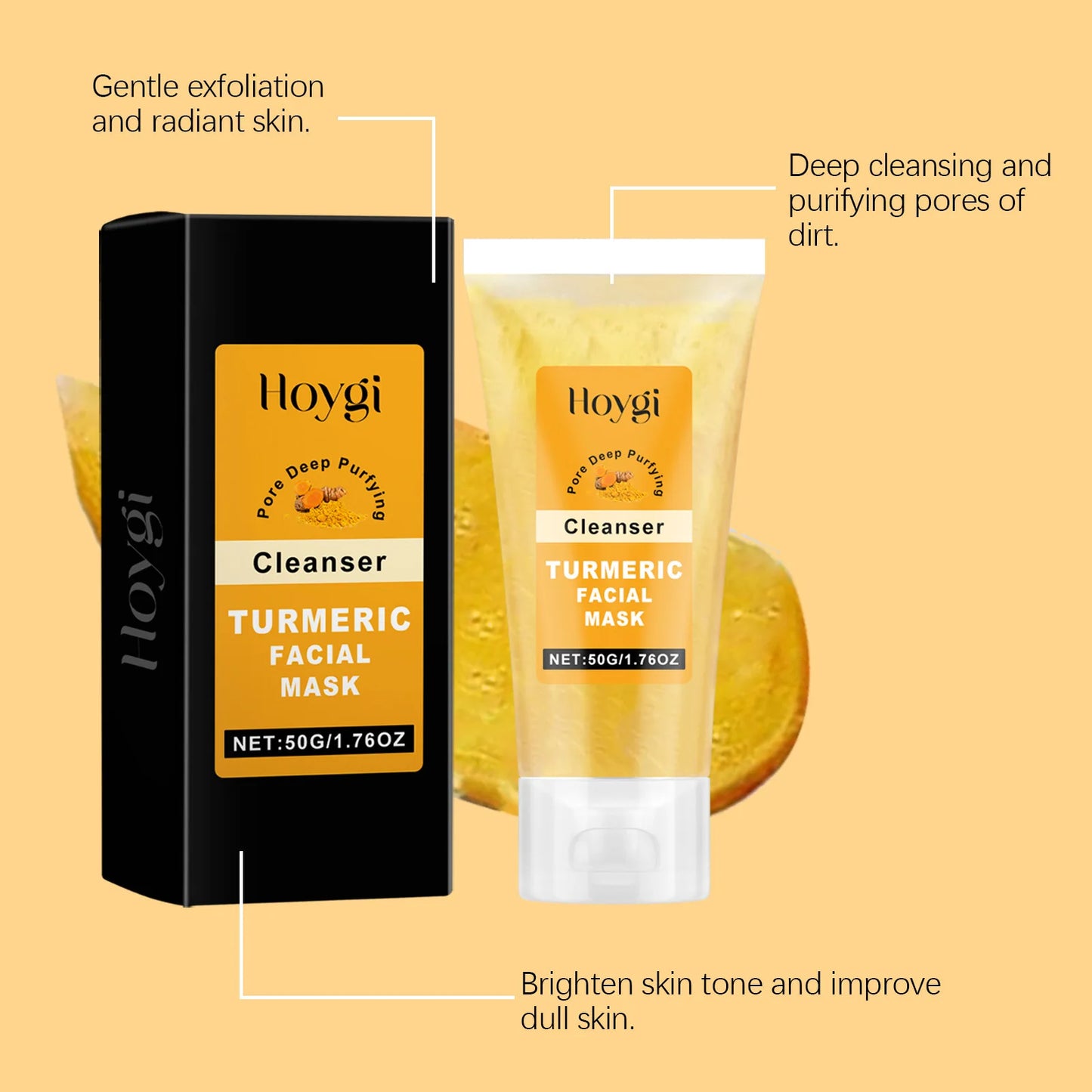 Turmeric Facial Mask – Deep Cleansing & Oil Control