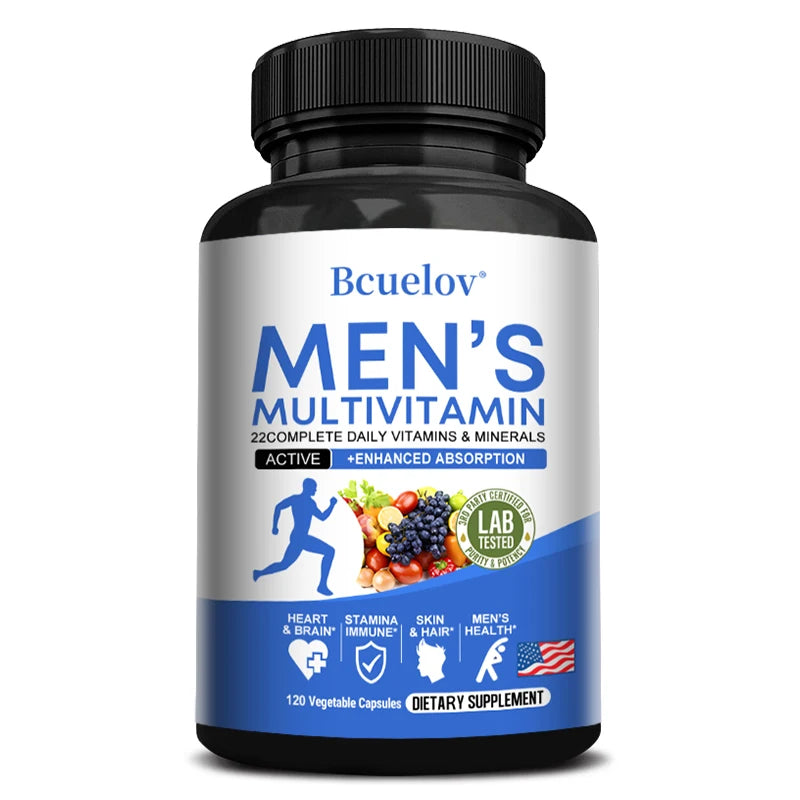 Men’s Multivitamin – Vitamins A–E & Zinc for Muscle & Energy (120)