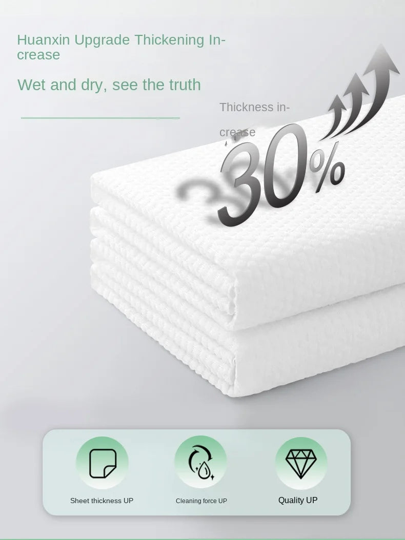 100PCS Disposable Cotton Face Towels – Soft & Extractable