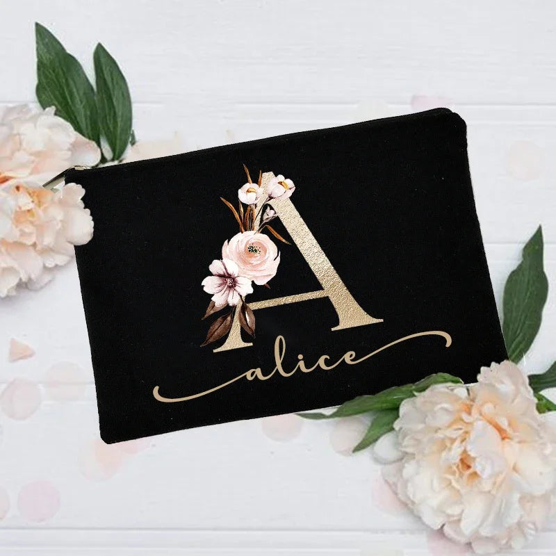 Custom Name Makeup Bag – Personalized Cosmetic Case