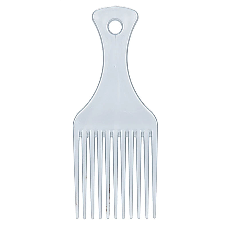 Wide Tooth Afro Pick Comb – Plastic Curly Hair Styling Tool
