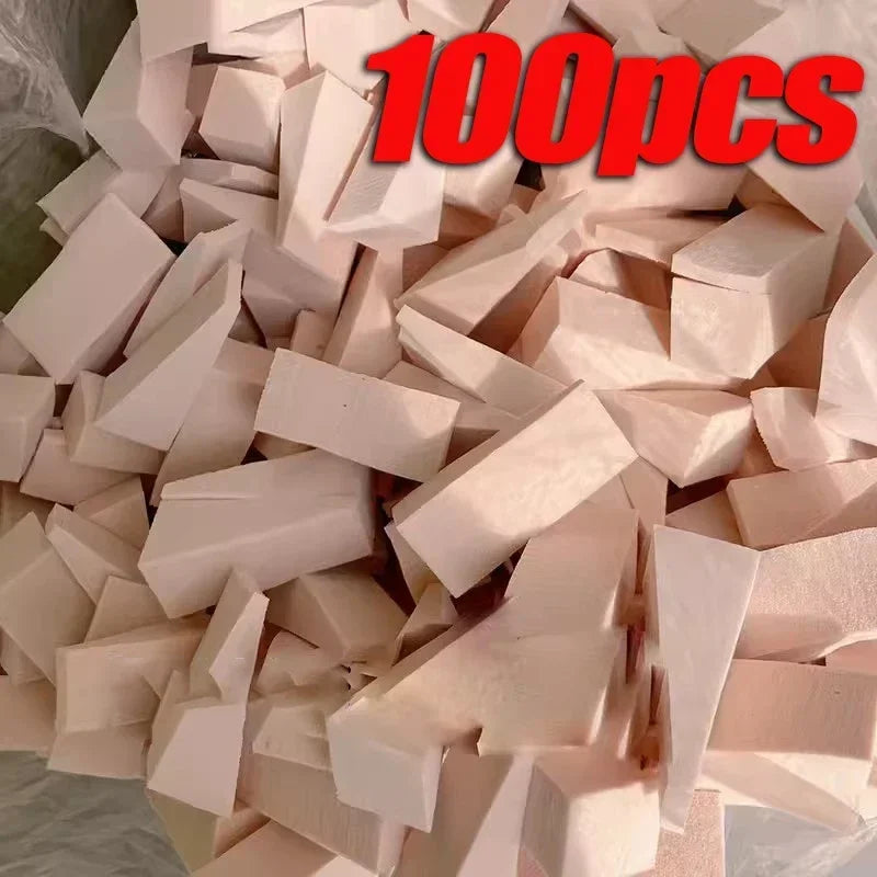 100PCS Triangle Makeup Sponges – Foundation Puff Set