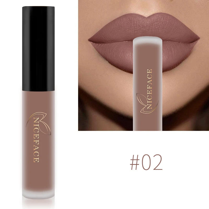 Niceface Lip Gloss – Waterproof Matte Liquid Lipstick