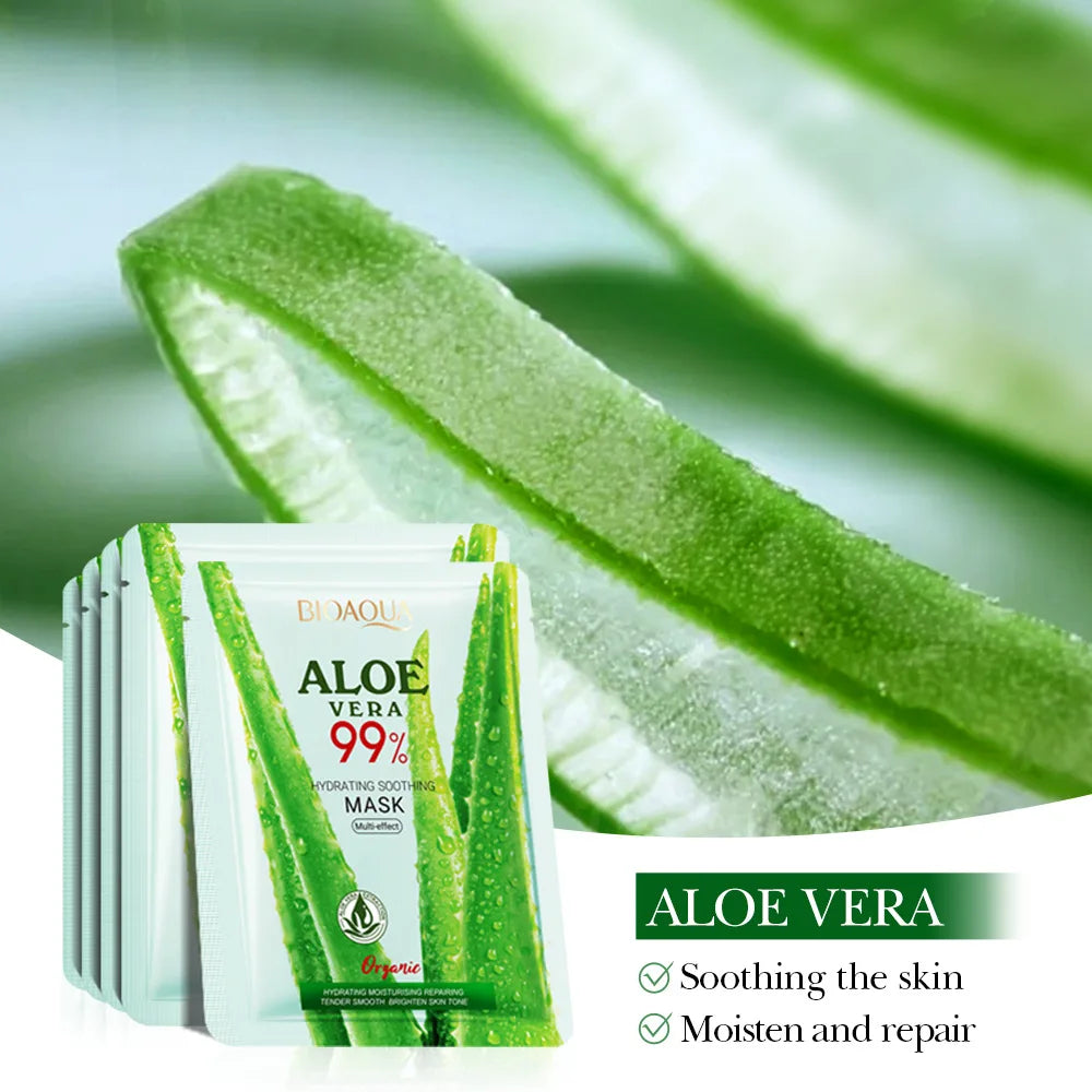 BIOAQUA Aloe Vera Face Masks (5/10pcs)