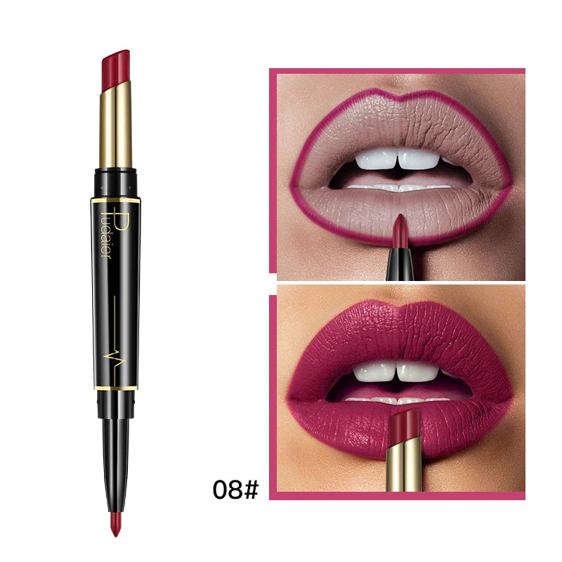 Pudaier 2-in-1 Matte Lipstick & Lip Liner