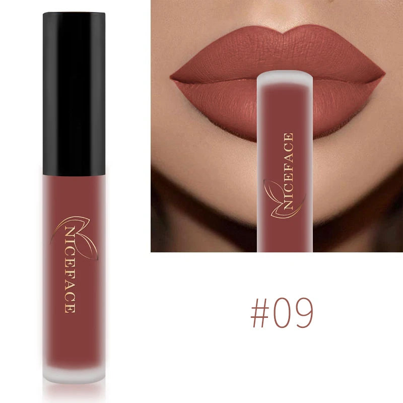 Niceface Lip Gloss – Waterproof Matte Liquid Lipstick