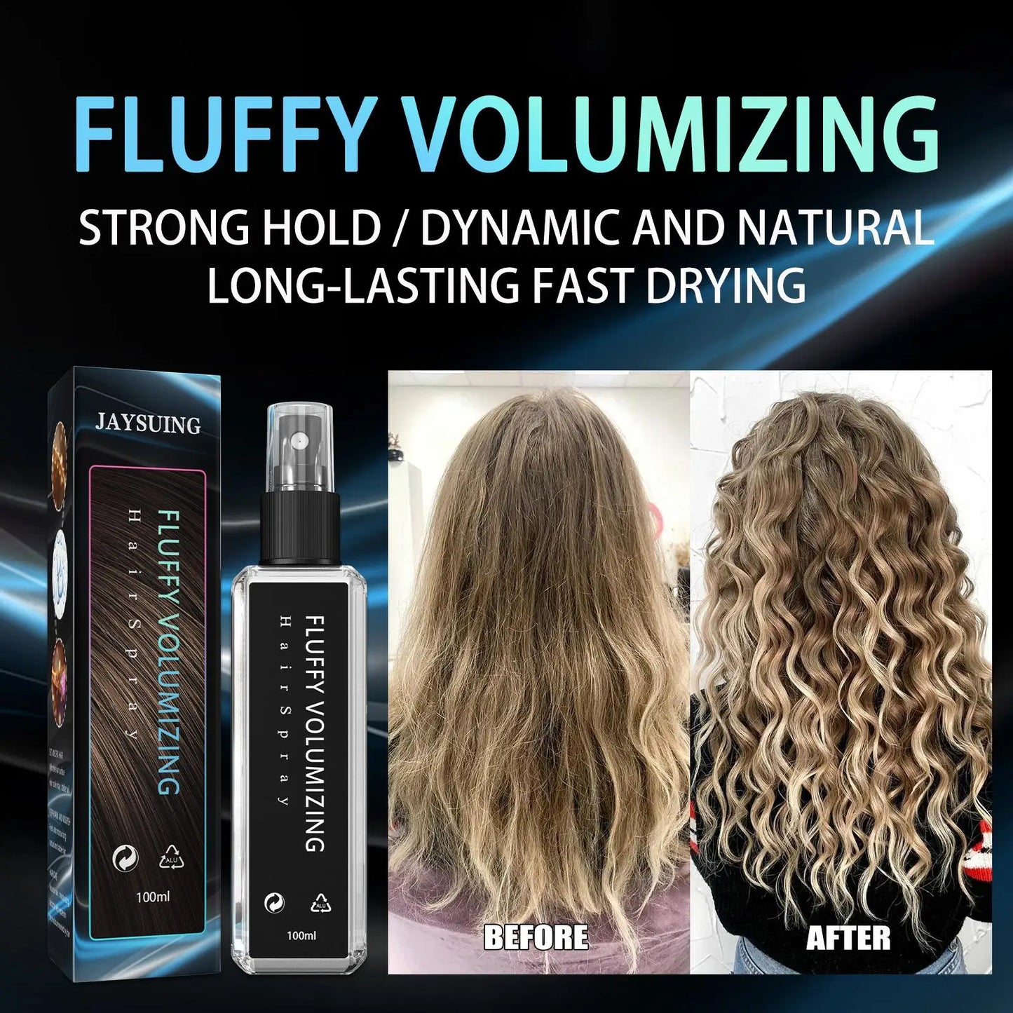 Volumizing Texture Spray – Long-Lasting Hold, 100ml