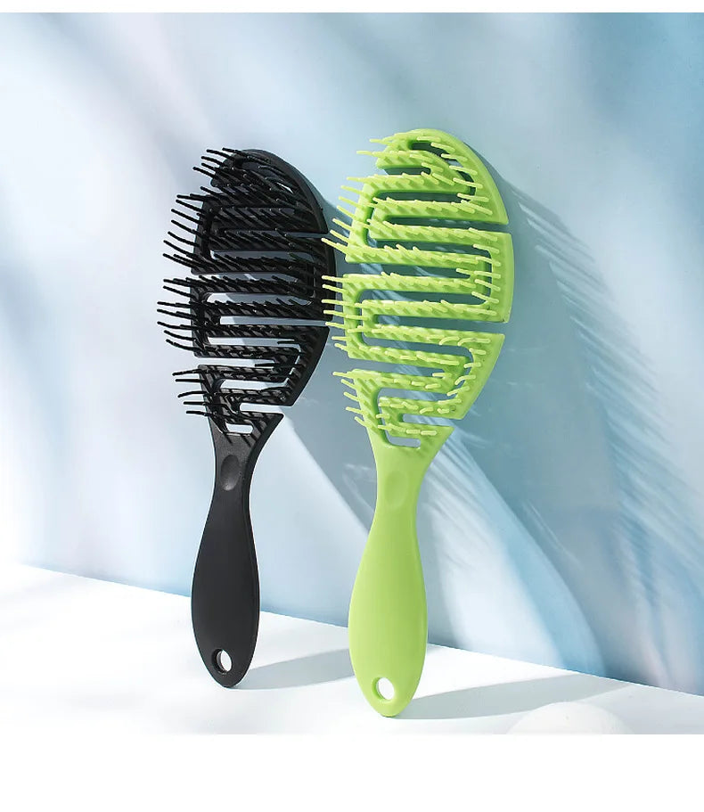 Self-Cleaning Massage Comb – Anti-Static Hairbrush for Women