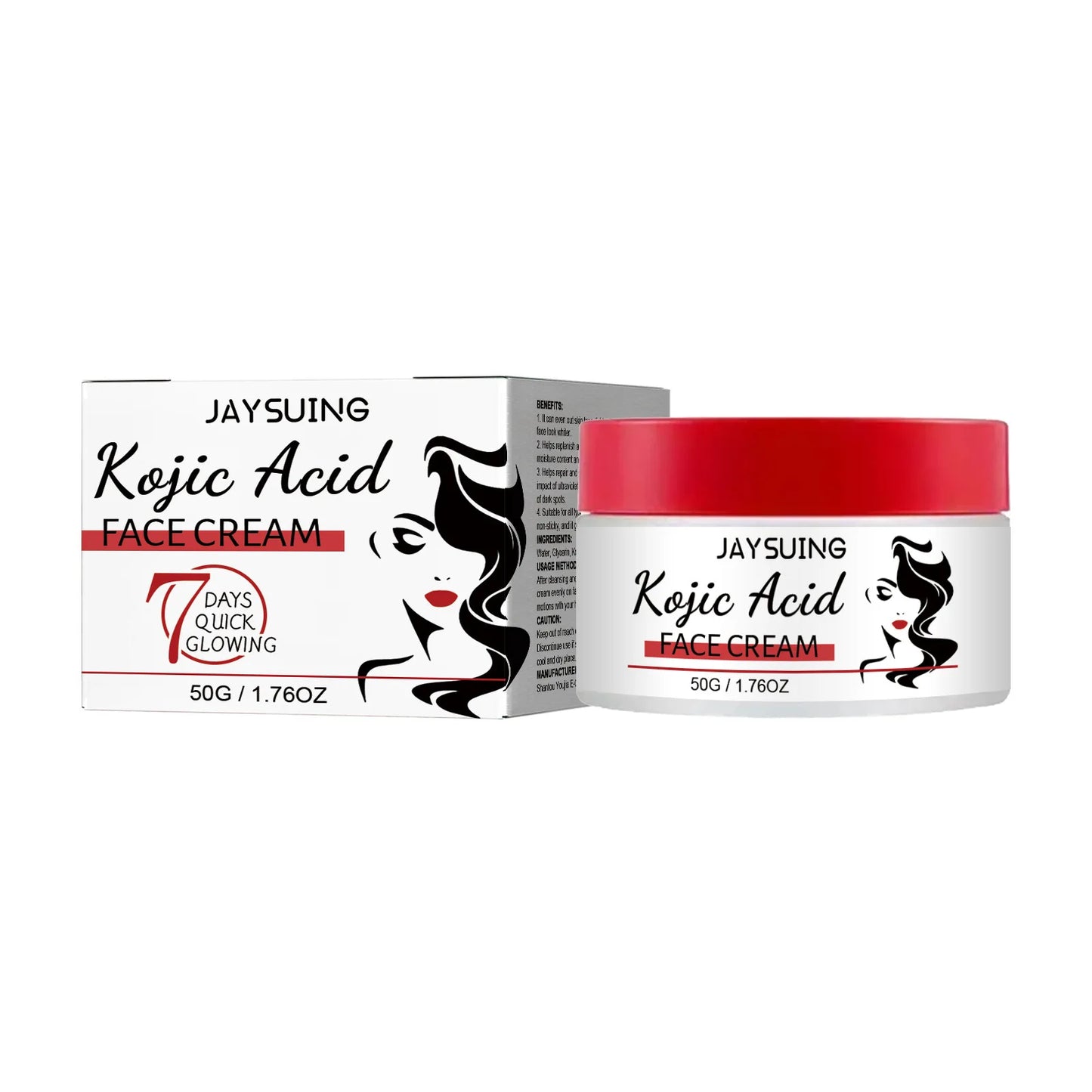 Dark Spot Whitening Face Cream – Kojic Acid, Anti-Freckle, Melasma Care