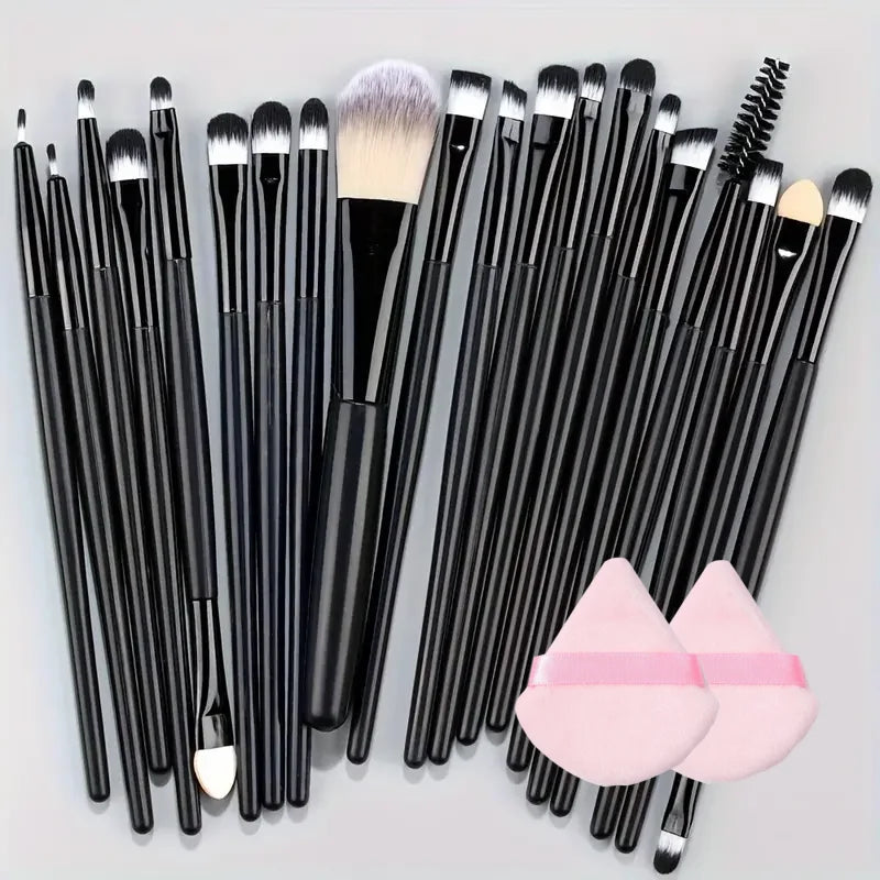 Makeup Brush Set (8–20pcs) – Foundation & Eyeshadow