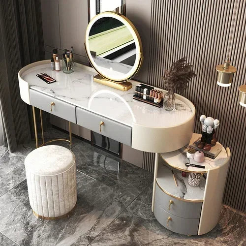 Bedroom Luxury Vanity Table Beauty Storage Fashion Girls Vanity Table Modern Multifunctional Tocador Maquillaje Furniture