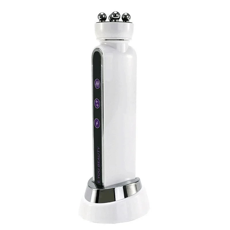 EMS Microcurrent Facial Heating Body Eye RF Face Lift Pulling Electric Rotating Roller Massage Beauty Device