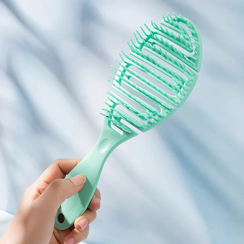Self-Cleaning Massage Comb – Anti-Static Hairbrush for Women