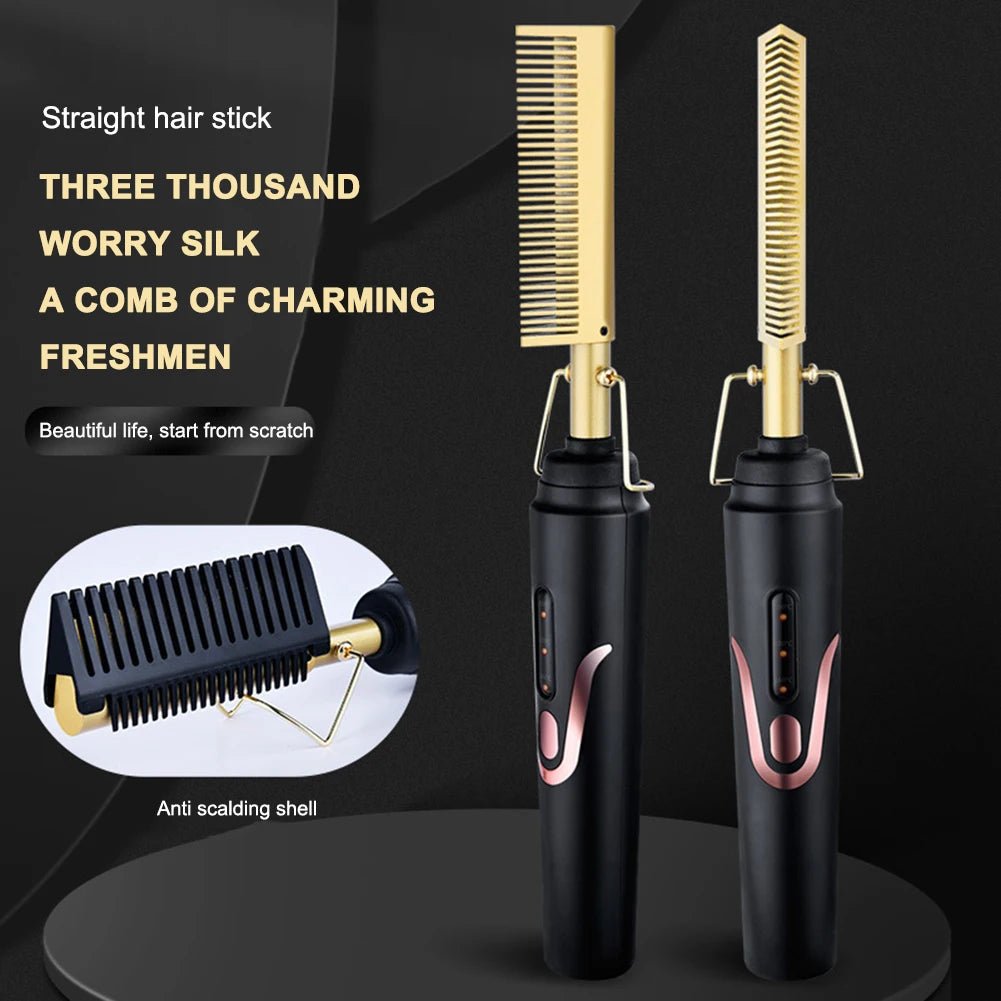 Electric Heating Comb – Beard & Hair Styling Tool