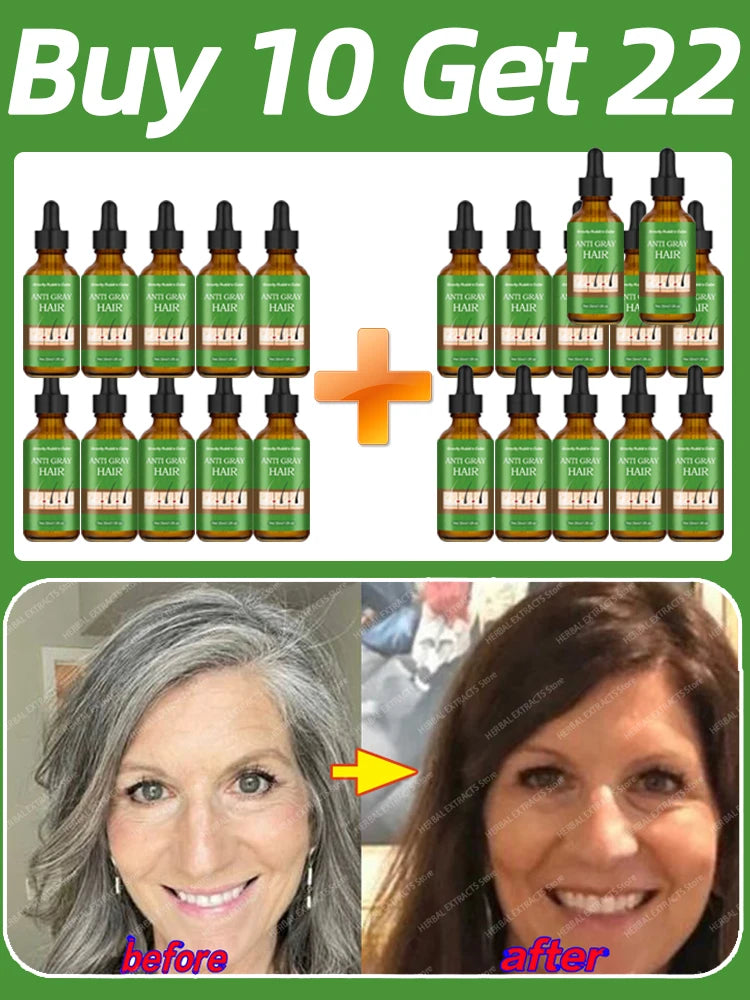 Anti-Grey Hair Cream – Natural Black Color Restorer