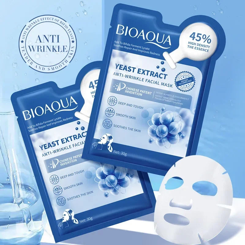 Hyaluronic Acid Facial Mask – Hydrating & Brightening (12pcs)