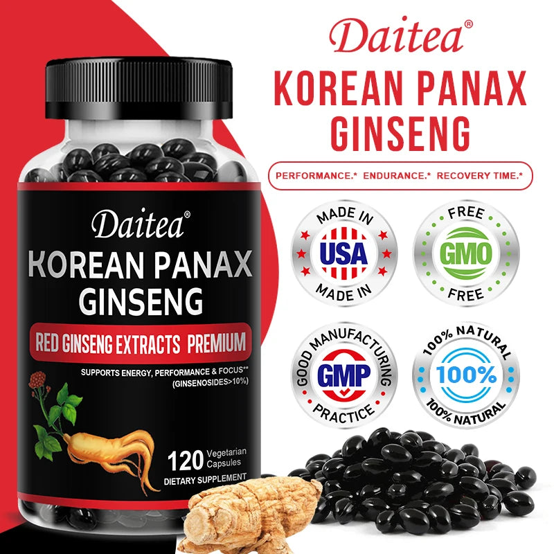 Daitea Korean Red Ginseng 1000mg – Energy, Endurance & Vitality