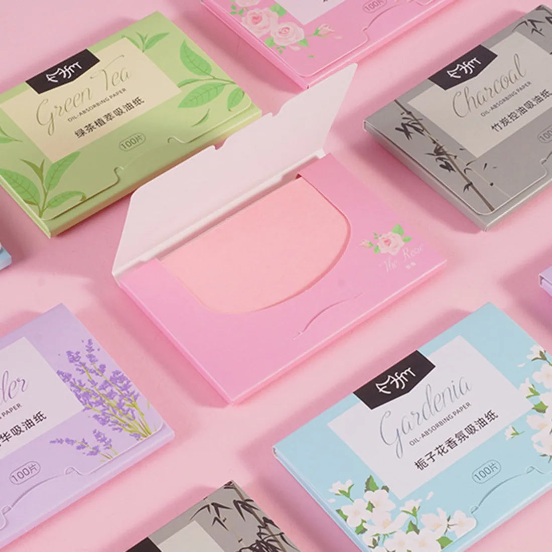 Oil Blotting Paper – 100pcs Portable Face Wipes