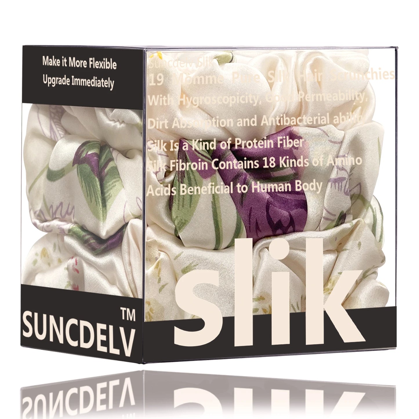 3-Piece Silk Scrunchies – Pure Mulberry Hair Ties