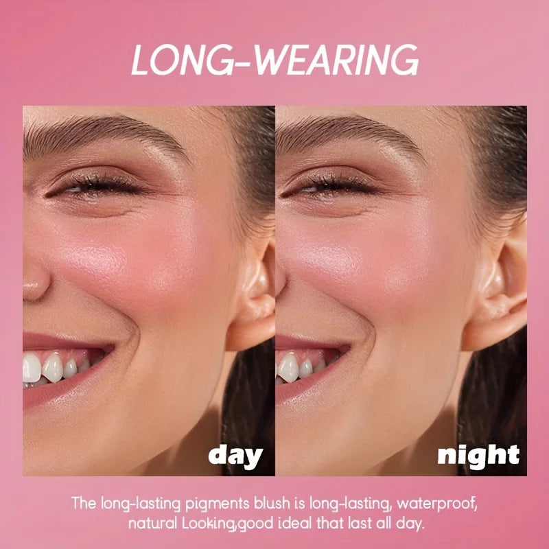 USHAS 4-Color Liquid Blush – Long-Lasting Waterproof Stick