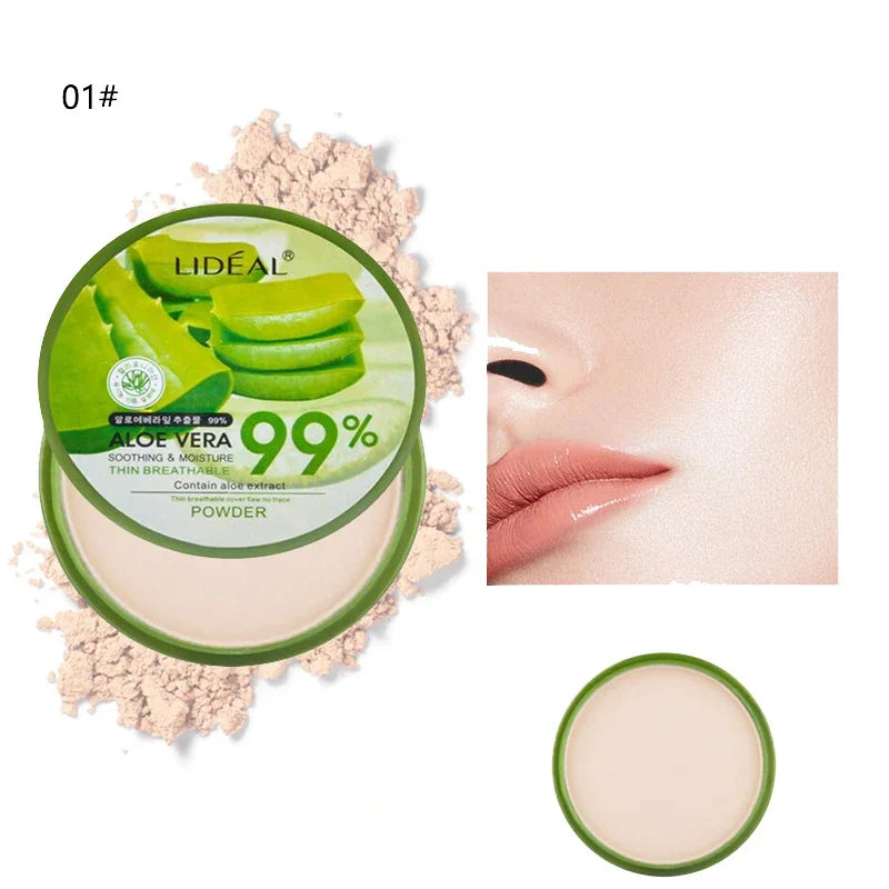 99% Aloe Vera Softening Powder – Waterproof, Oil-Control Foundation
