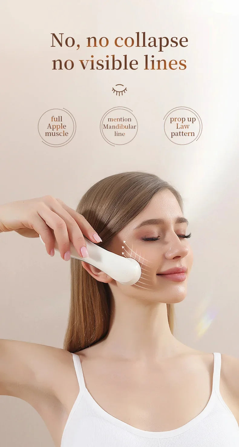 Facial Beauty Device EMS Microcurrent Introduction Facial Massager for Lifting and Firming Photon Skin Rejuvenation Anti-Wrinkle