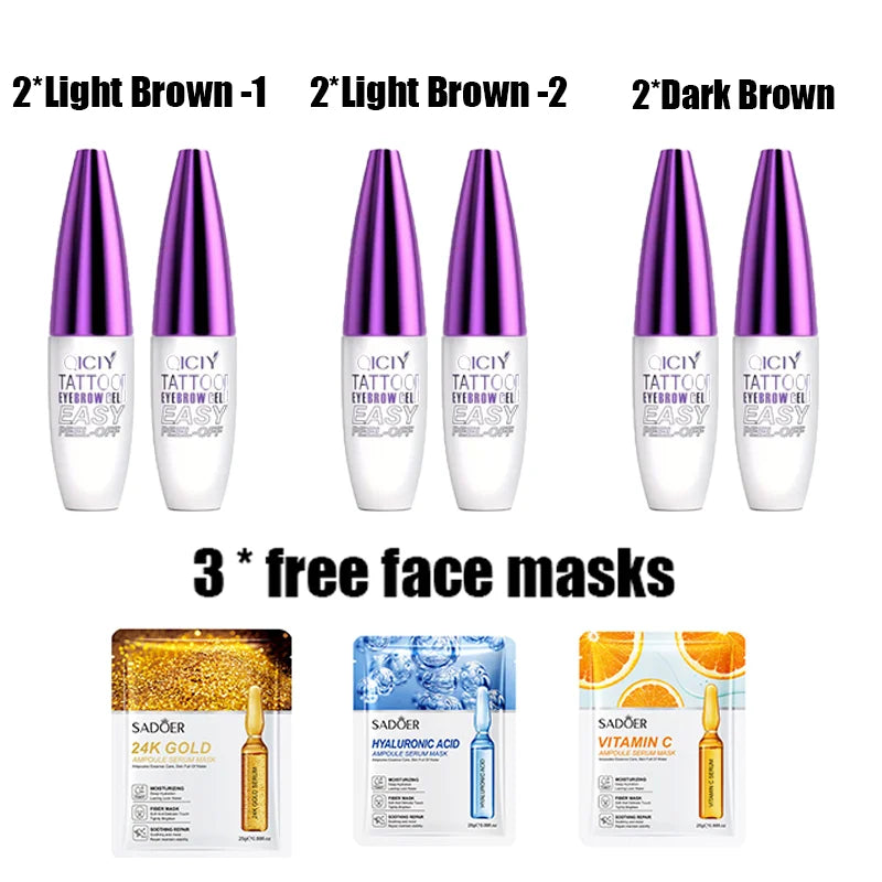 Qiciy Brow Cream – Waterproof, Sweatproof Eyebrow Tint