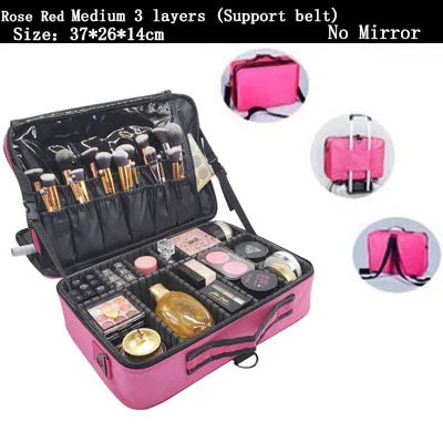 Large Cosmetic Makeup Bag – Travel Storage Case