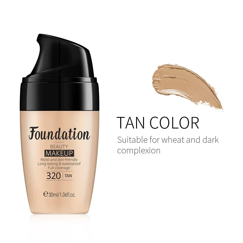 30ml Liquid Foundation – Waterproof High Coverage