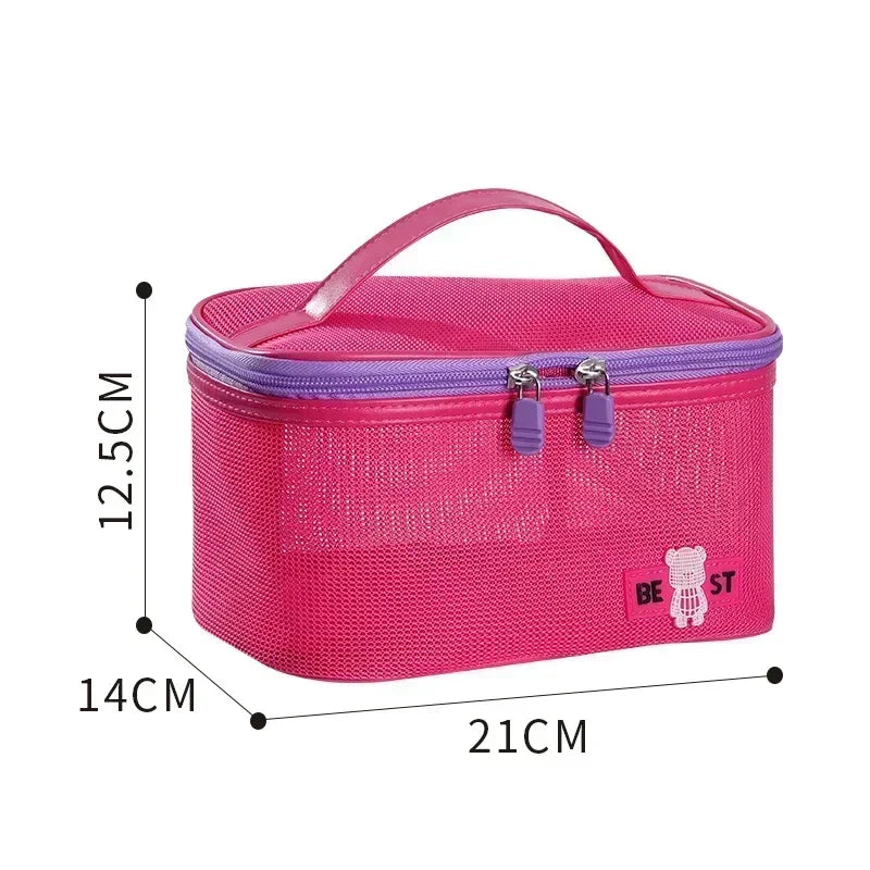 2025 Women’s Makeup Bag – Travel Cosmetic & Brush Organizer