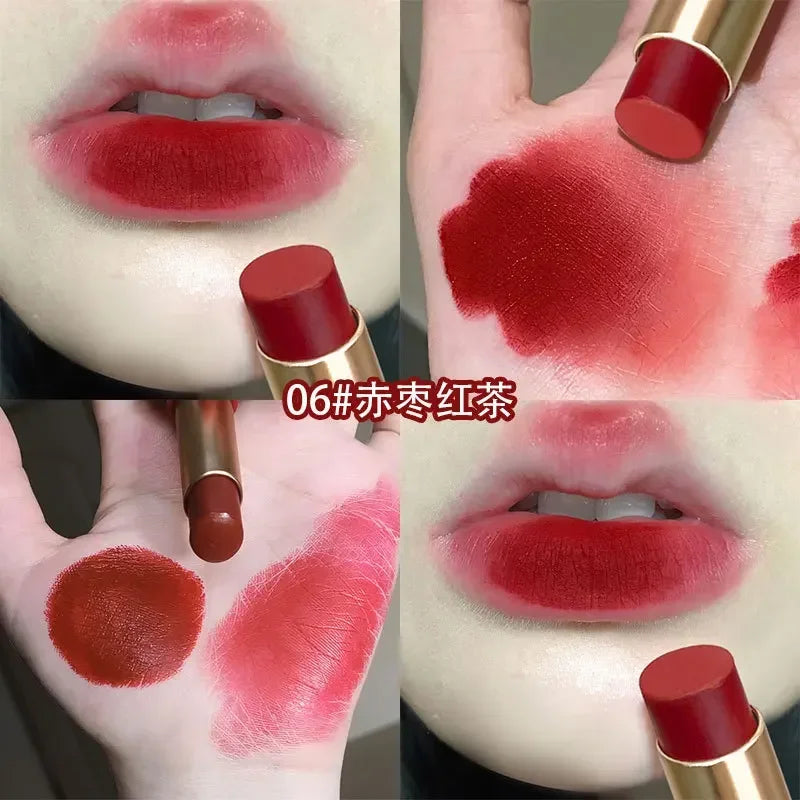 Velvet Matte Lipstick – Long-Lasting Nude & Non-Stick Lip Tint