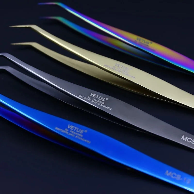 Vetus Premium Eyelash Tweezers – Fine Tip Tool