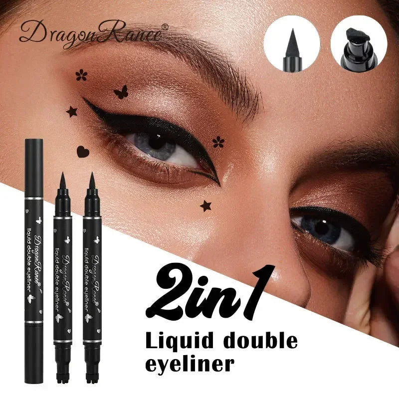 2-in-1 Butterfly Eyeliner Pen – Stamp & Liquid Waterproof Liner