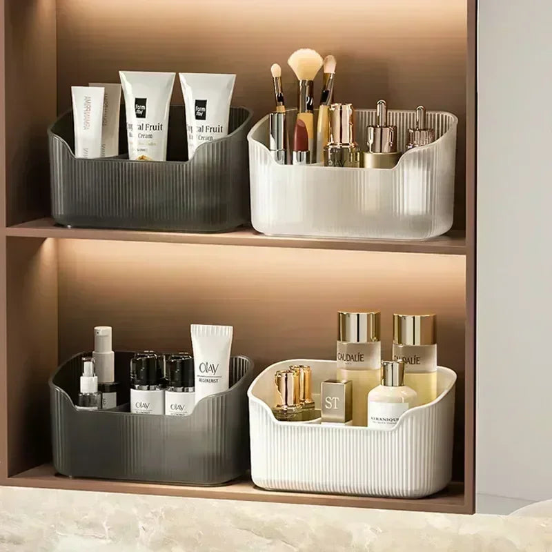 Matte Cosmetic Organizer Box – Makeup Storage Tray