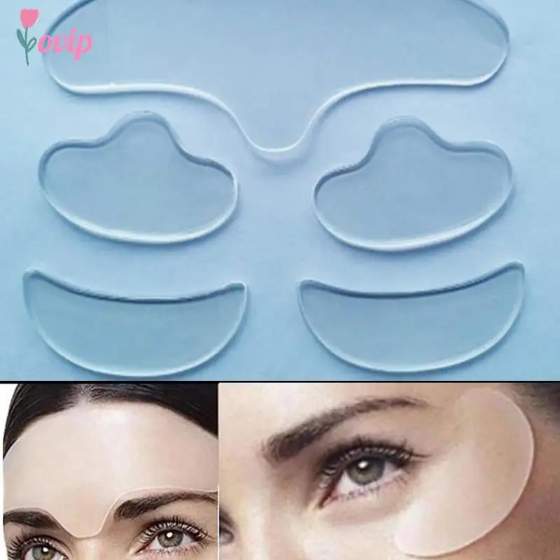5PCS Silicone Anti-Wrinkle Patches – Face & Neck Lifting Pads