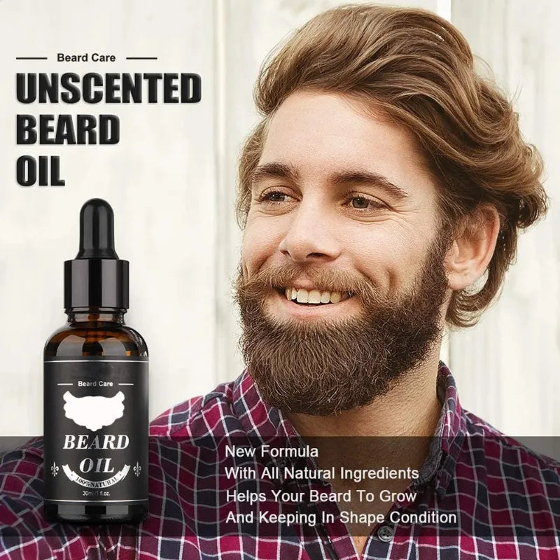 Men’s Beard Grooming Set – Shampoo, Conditioner & Balm