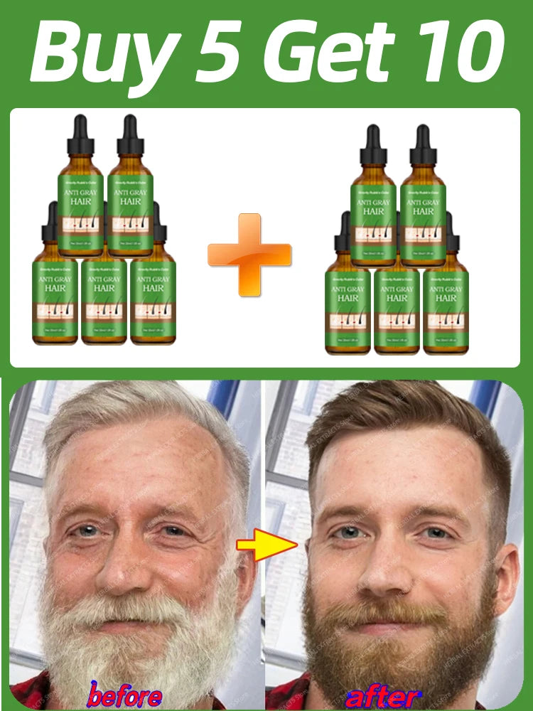 Anti-Grey Hair Cream – Natural Black Color Restorer