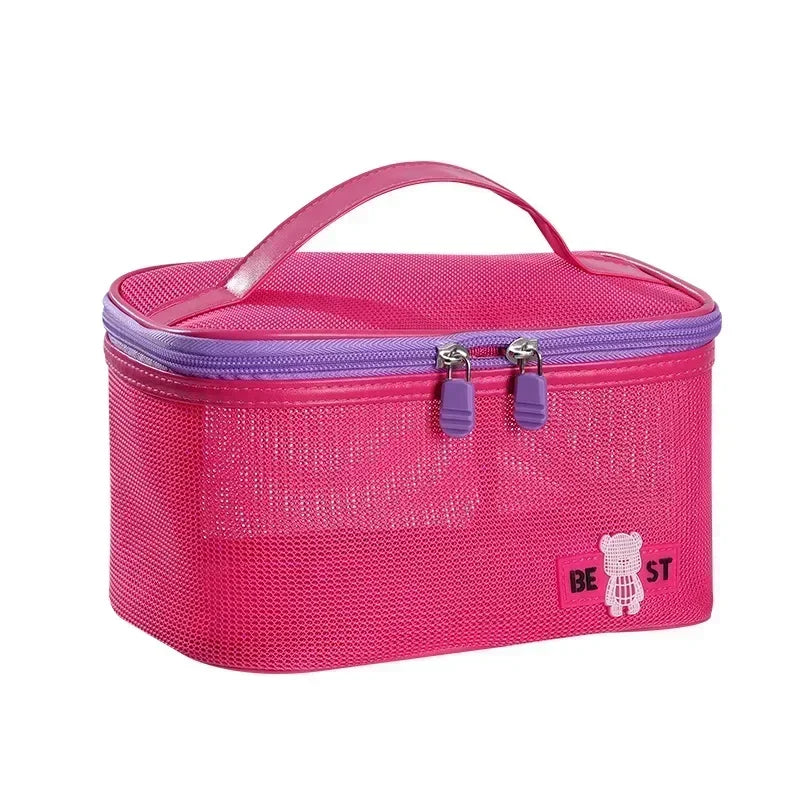 2025 Women’s Makeup Bag – Travel Cosmetic & Brush Organizer
